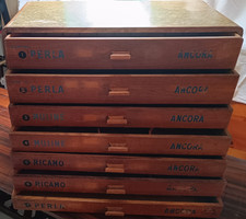 Cassettiera merceria cucirini usato  Zoagli