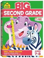 School Zone - Big Second Grade Workbook - 320 Pages, Ages 7 to 8, 2nd Grade,... comprar usado  Enviando para Brazil