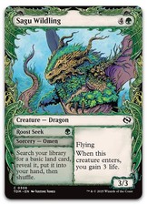Sagu Wildling (Showcase) #306 (NM) Tarkir Dragonstorm TDM Magic MTG comprar usado  Enviando para Brazil