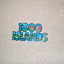 ÍMÃ DE GELADEIRA VINTAGE 1000 ILHAS (LETRAS) 3 "x 2-3/4" comprar usado  Enviando para Brazil