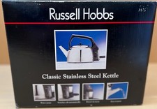 Chaleira Russell Hobbs clássica aço inoxidável modelo 3104 1,7 litro NOVA na caixa comprar usado  Enviando para Brazil