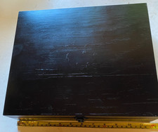 Black wooden storage for sale  WOLVERHAMPTON