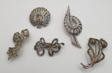 Vintage marcasite brooches for sale  WAKEFIELD