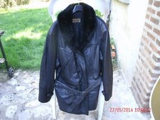 Manteau vintage cuir d'occasion  Moulins