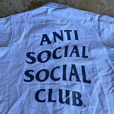 Camisa de trabalho anti social clube x correio dos EUA streetwear grande ASSC, usado comprar usado  Enviando para Brazil