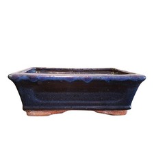 Vaso de bonsai envidraçado | 190x125x65 | Vaso de cerâmica | Bandeja de bonsai retangular azul comprar usado  Enviando para Brazil