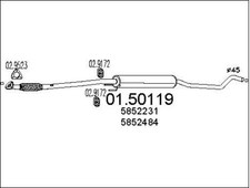 Silencieux intermédiaire opel d'occasion  France
