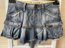 Minigonna jeans tascata usato  Italia