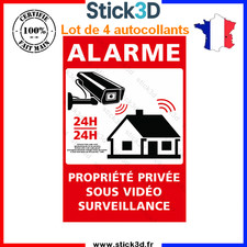 Lot autocollant alarme d'occasion  Meyzieu
