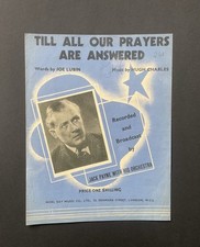 Till prayers answered for sale  LONDON