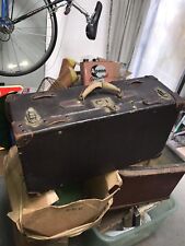 Antiquetravel trunk suitcase d'occasion  Expédié en France