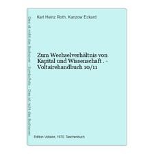 Zum wechselverhältnis kapital gebraucht kaufen  Bad Vilbel