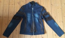 Jeansjacke details strassstein gebraucht kaufen  Bielefeld