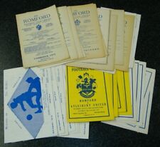 Romford programmes 1970s for sale  LEIGHTON BUZZARD