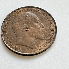 Edward vii penny for sale  MELKSHAM