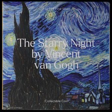 2023 A Noite Starry por Vincent Van Gogh 1 Oz Prata Bar Com 14 Oz Cobre, usado comprar usado  Enviando para Brazil
