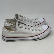 Tênis Converse All Star feminino 8 lona branca cano baixo unissex retrô comprar usado  Enviando para Brazil