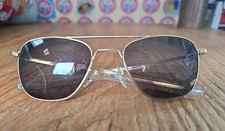 Antigo Randolph Eng. Óculos de sol aviador dourado 5 1/2 EUA G2 lente verde estilo militar comprar usado  Enviando para Brazil