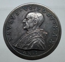 Medaglia papa paolo usato  Barletta