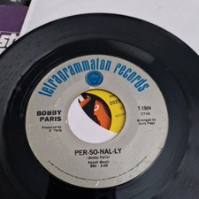 Bobby paris per for sale  MANCHESTER