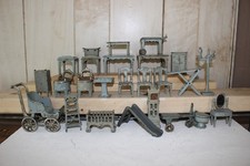 Lote incrível de móveis de ferro fundido para casa de bonecas KILGORE comprar usado Lote incrível de móveis de ferro fundido para casa de bonecas KILGORE comprar usado  Enviando para Brazil