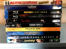 10 movie Blu ray Lot, with slipcovers, Fury Road, Goosebumps, Alvin and more, usado comprar usado  Enviando para Brazil