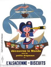 Drapeau métal alsacienne d'occasion  Châteauneuf-sur-Charente
