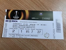 Ticket 2016 anderlecht for sale  DUNMOW