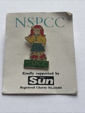 Nspcc metal badge. for sale  BLYTH