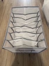 Pacote com 2 organizadores de roupas de guarda-roupa extragrandes 7 grades novo sem caixa comprar usado  Enviando para Brazil