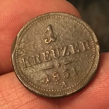 Austria kreuzer 1851 usato  San Martino Buon Albergo