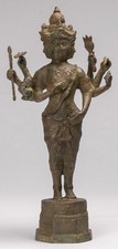 Usado, Brahma Statue - Antique Thai Style Bronze Brahma - Hindu God Creation - 48cm/19" comprar usado  Enviando para Brazil