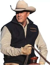 Colete Masculino Yellowstone Kevin Costner John Dutton Jaqueta Colete de Lã Preta, NOVO comprar usado  Enviando para Brazil