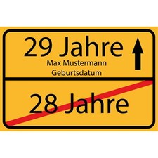 Schild jahre personalisiert gebraucht kaufen  Deutschland