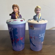 Usado, Copos Anna & Elsa 15 onças Disney copos de plástico congelados com duas tampas E1 comprar usado  Enviando para Brazil