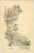 Cartolina del disegnatore usato  Rosignano Marittimo