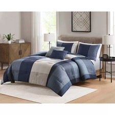 5pc queen plaid for sale  USA
