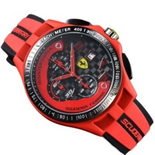 Novo Relógio Masculino Formula Scuderia Ferrari 44mm Cronógrafo Silicone Relógio de Pulso, usado comprar usado  Enviando para Brazil