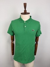 Camisa polo Lacoste ajuste regular verde manga curta malha casual tamanho P comprar usado  Enviando para Brazil