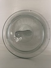 SOMENTE TAMPA - Tampa de frasco de vidro transparente vintage Mr. Peanut Planters, 7 polegadas CHIPADO comprar usado  Enviando para Brazil