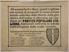 Elezioni politiche 1919 usato  Milano