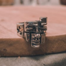 Bague art abstrait d'occasion  Le Puy-en-Velay