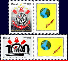 3144-5 BRASIL 2010 CENTAVOS. CONJUNTO CORINTHIANS, CLUBE FAMOSO, FUTEBOL, SEM MARCA DE CHARNEIRA, usado comprar usado  Brasil 