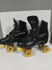 Rodas de madeira vintage XCALIBER couro preto skate tamanho 8, usado comprar usado  Enviando para Brazil