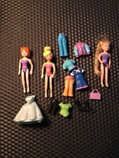 Polly Pocket Dolls 3 Lot Set Ropa Trajes w / Zapatos y Accesorios segunda mano  Embacar hacia Mexico