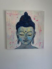 ölmalerei buddha bild gebraucht kaufen  Hamburg