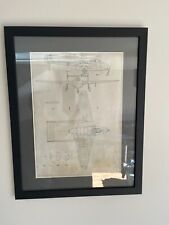 Framed drawing ww2 for sale  BICESTER