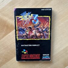 Final Fight 3 III Snes EUR Anleitung Manual Handbuch Super Nintendo Lot Top, usado comprar usado  Enviando para Brazil