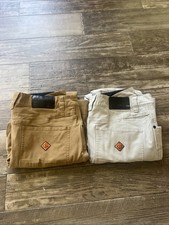 Calça Off The Grid OTG Trailblazer ajuste cônico 36 cáqui cinza pacote de lona elástica, usado comprar usado  Enviando para Brazil