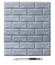 Brick wallpaper grey for sale  MANCHESTER